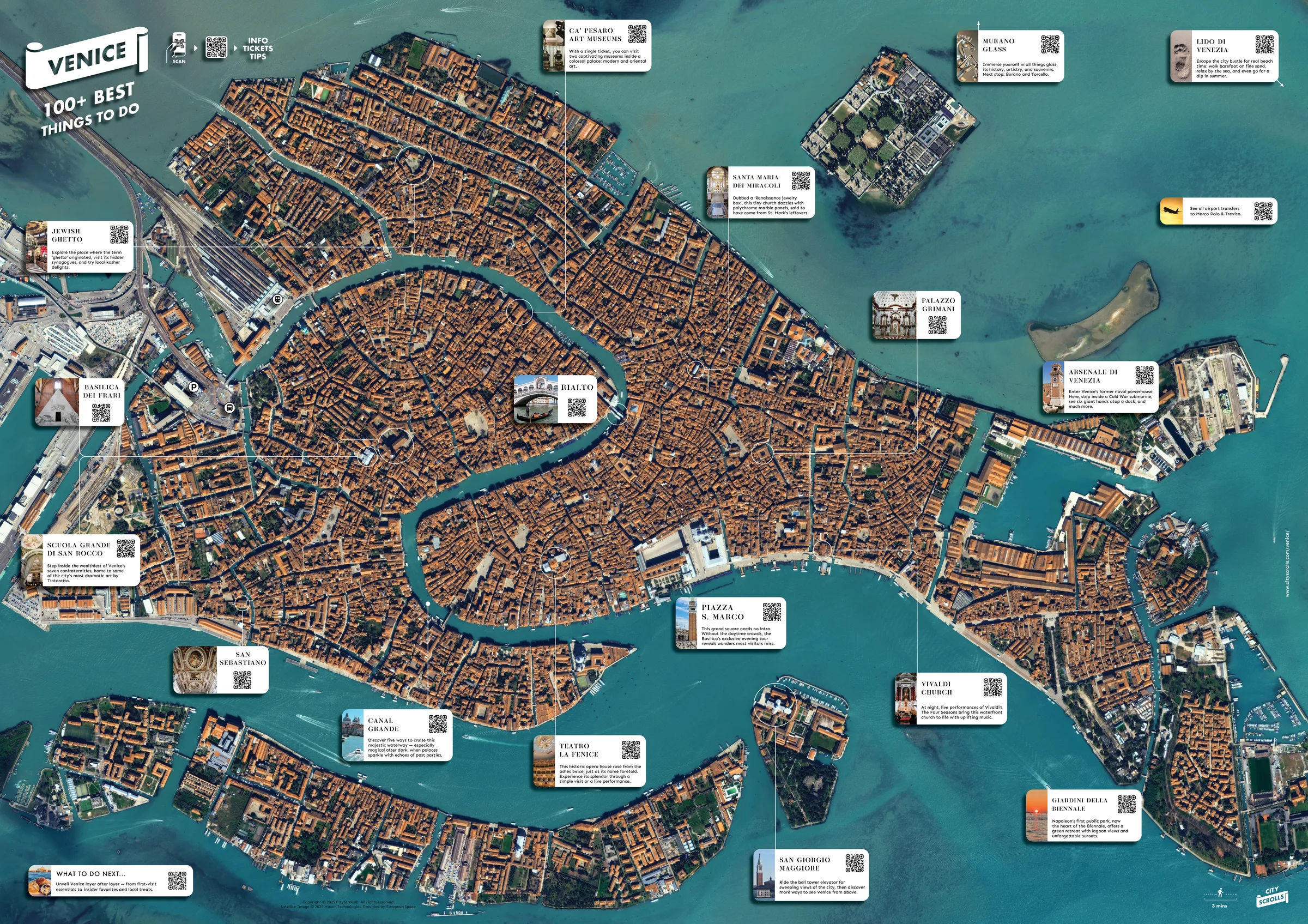 Anteprima della mappa Venezia Satellitare formato A1