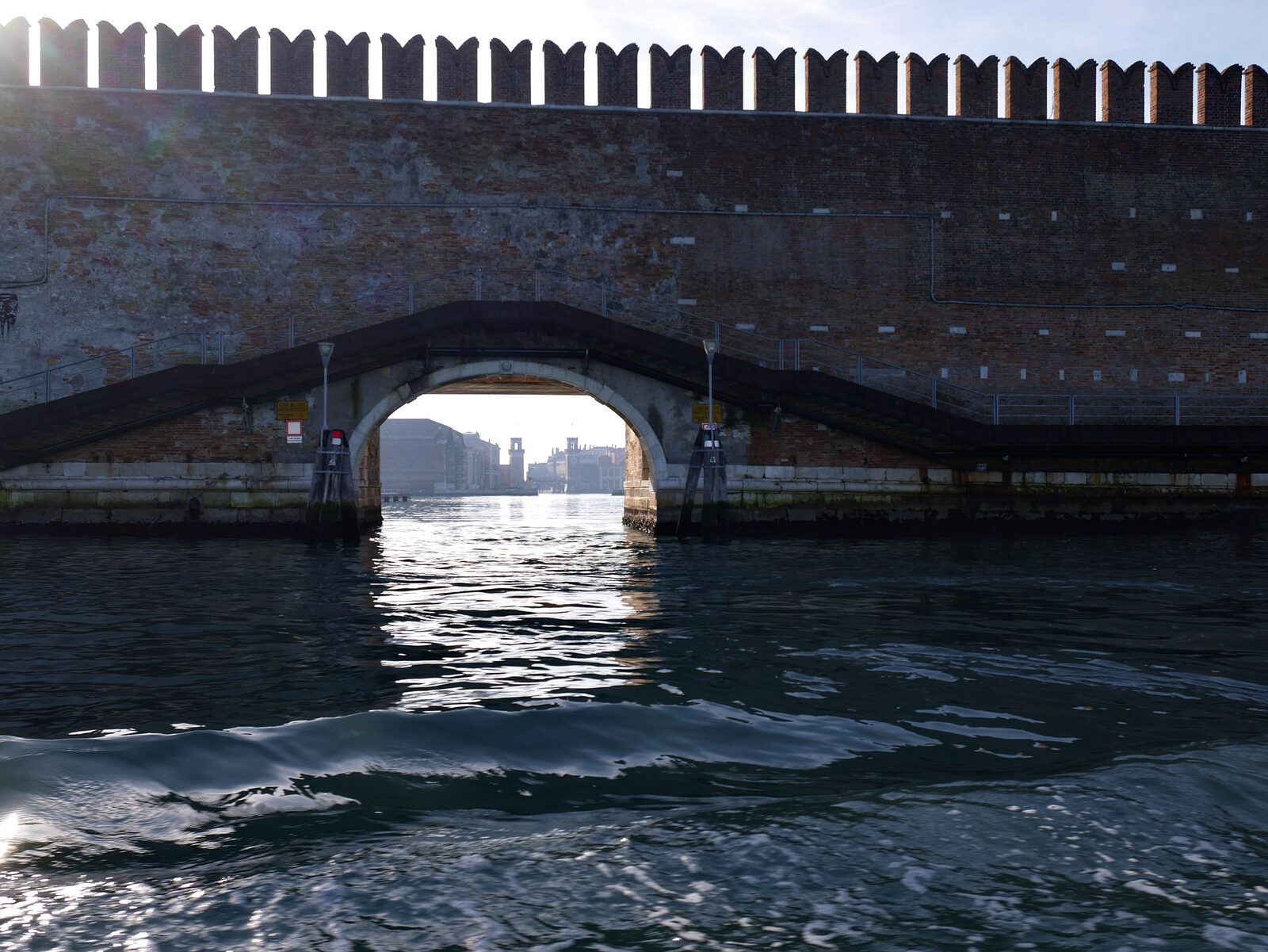 Arsenale : The northern waterway entrance, offering a direct view toward the southern twin towers