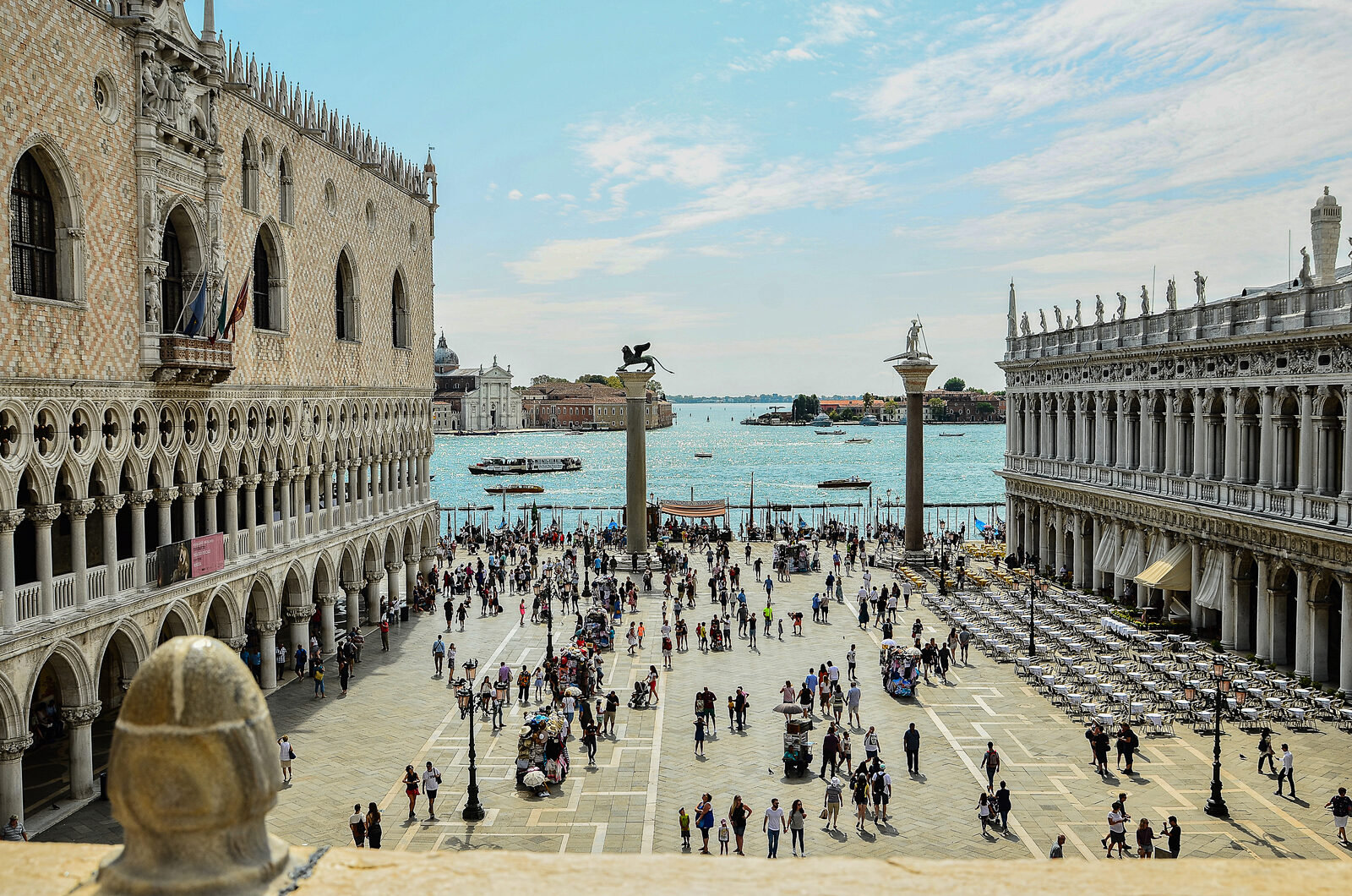 Basilica di San Marco : Half of the stunning view from the terrace, looking out over the lagoon