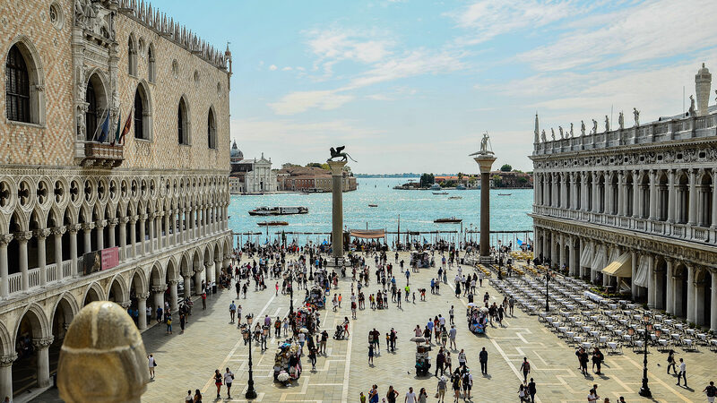 Basilica di San Marco : Half of the stunning view from the terrace, looking out over the lagoon