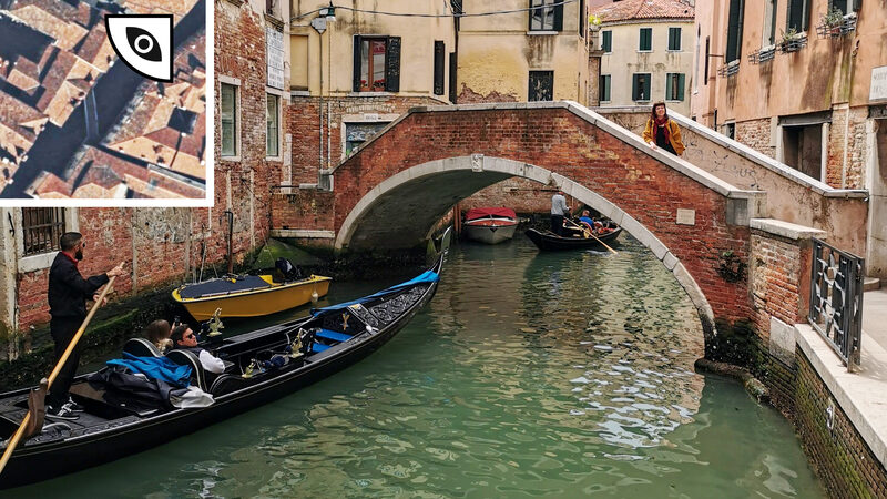 印象的な橋 : 典型的な曲がった橋（'ponte storto'）の例: Ponte Marco Polo
