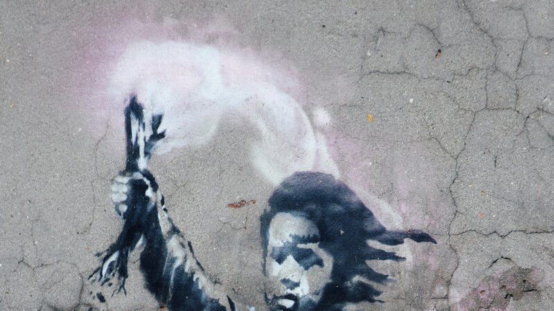 Campo Santa Margherita : You can spot 'The Migrant Child' by Banksy on a canal-facing building close to the northern end