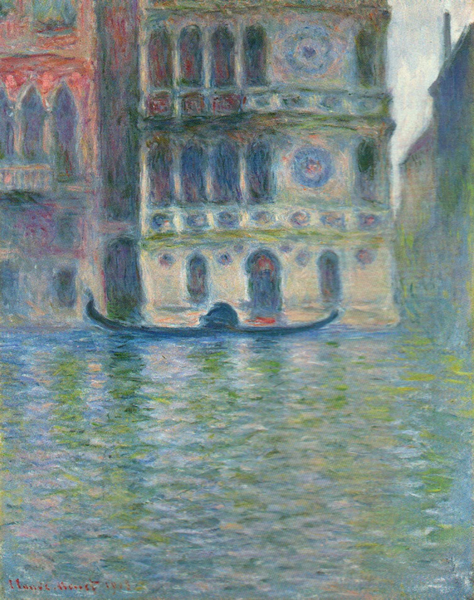 Canal Grande : The allure of Palazzo Dario inspired the painter Claude Monet to create impressionist depictions