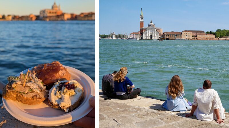  : Ao longo da zona ribeirinha de Zattere, pode saborear um prato de cicchetti, os famosos petiscos venezianos, com vistas amplas sobre a lagoa