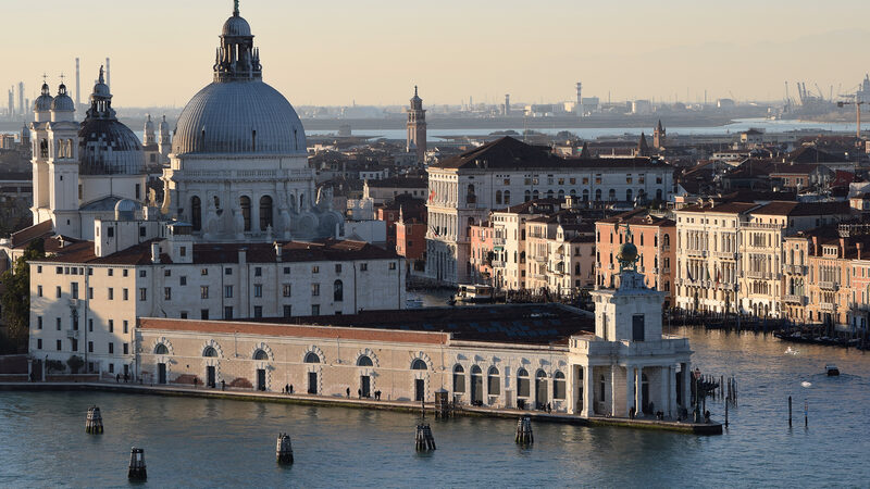 From Above : Santa Maria della Salute seen from the bell tower of San Giorgio Maggiore