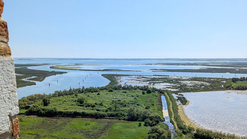 From Above : Expect vast stretches of greenery, reeds, and marshland
