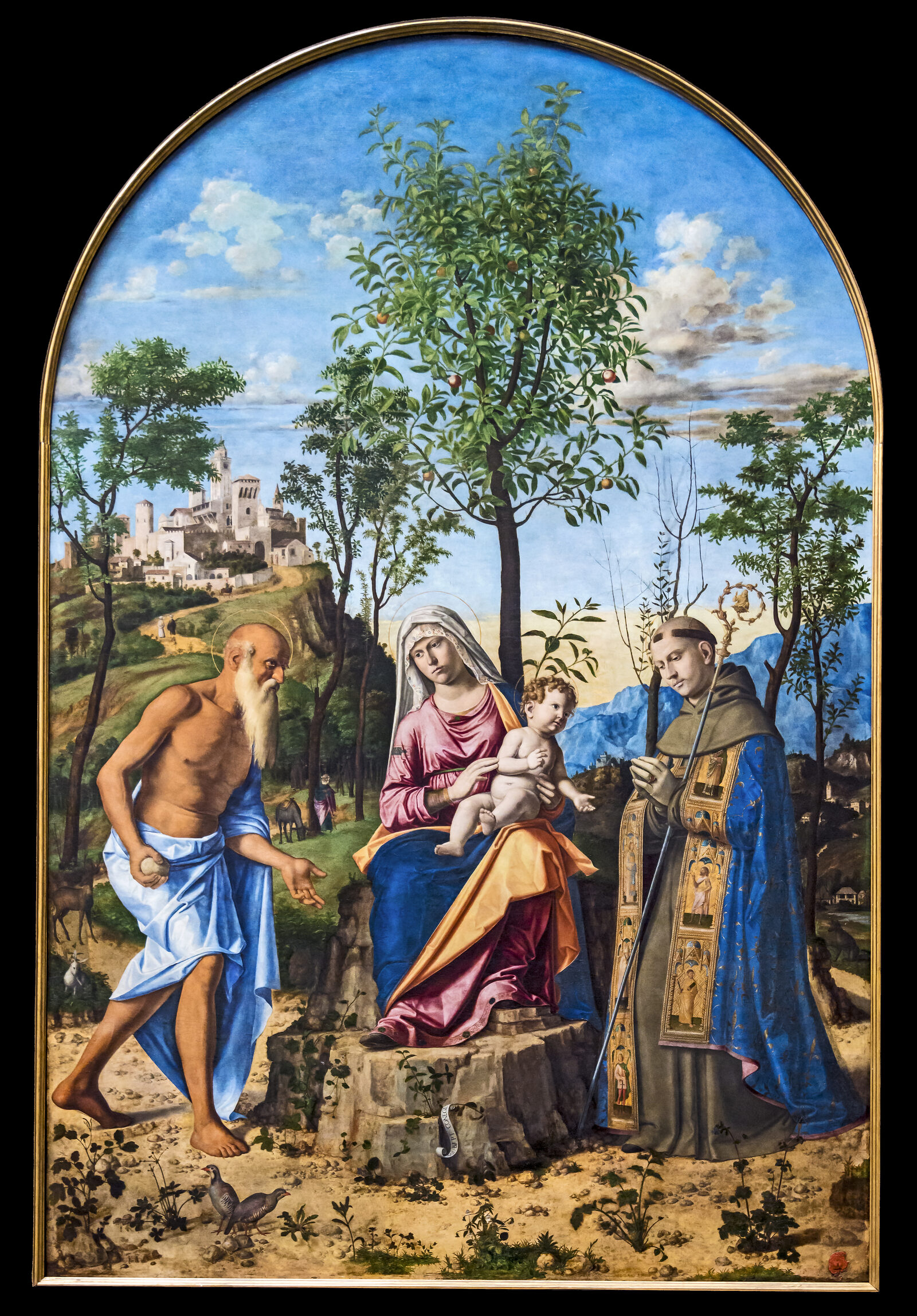 Glass Cathedral : Originally the church's altarpiece, 'Madonna of the Orange Tree' by Cima da Conegliano is now on display at the Accademia Galleries