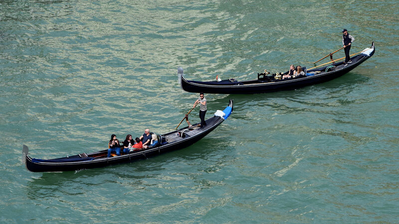 Grand Canal : Or swept along in a graceful gondola ride