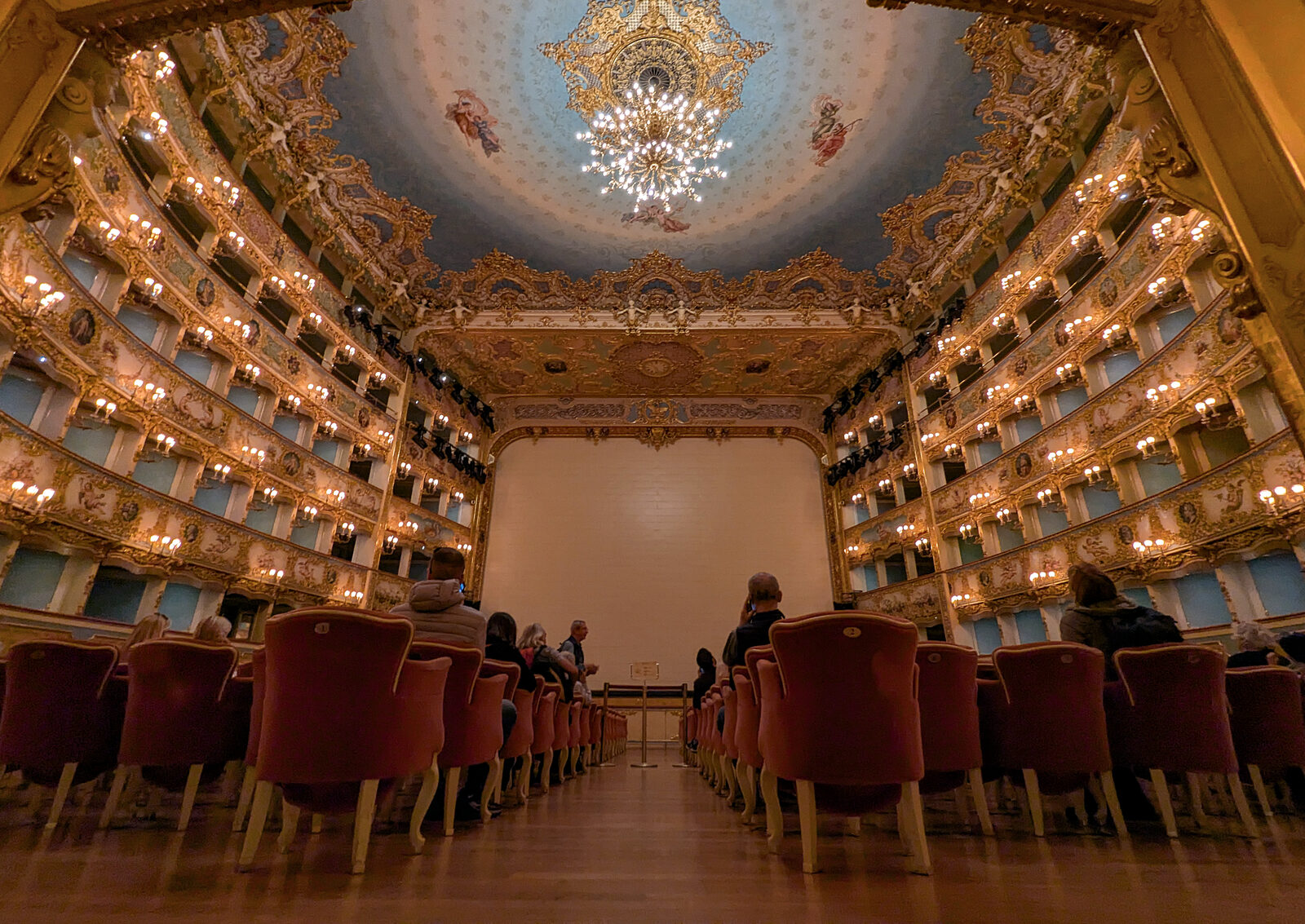 La Fenice : The view as you enter the main house, directly beneath the royal box