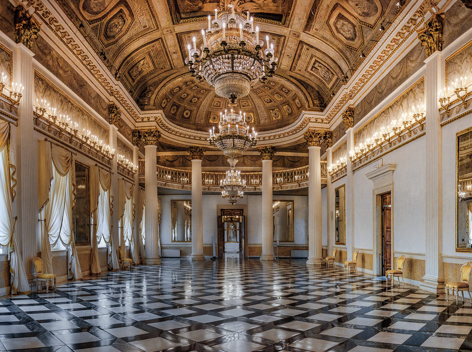 Museo Correr : In the Napoleonic Wing of the museum complex, the opulent ballroom reigns as one of the most exquisite chambers
