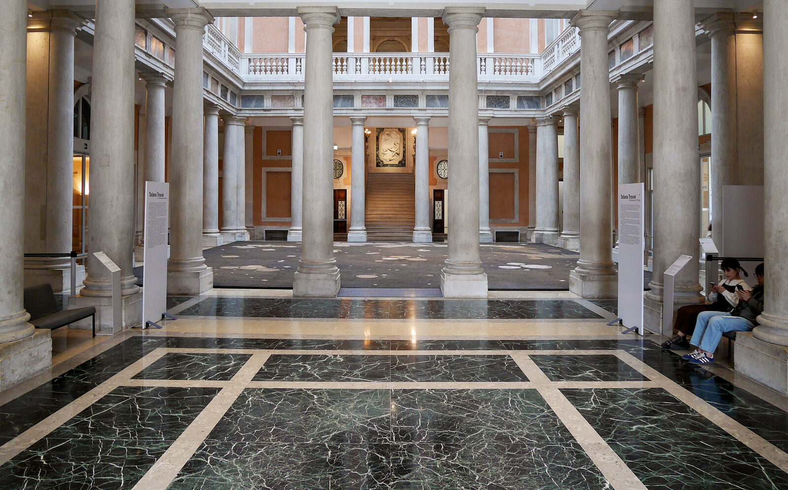 Palazzo Grassi : Picture yourself arriving by gondola — just as guests once did. This would be the first thing you see inside the palace — wow!
