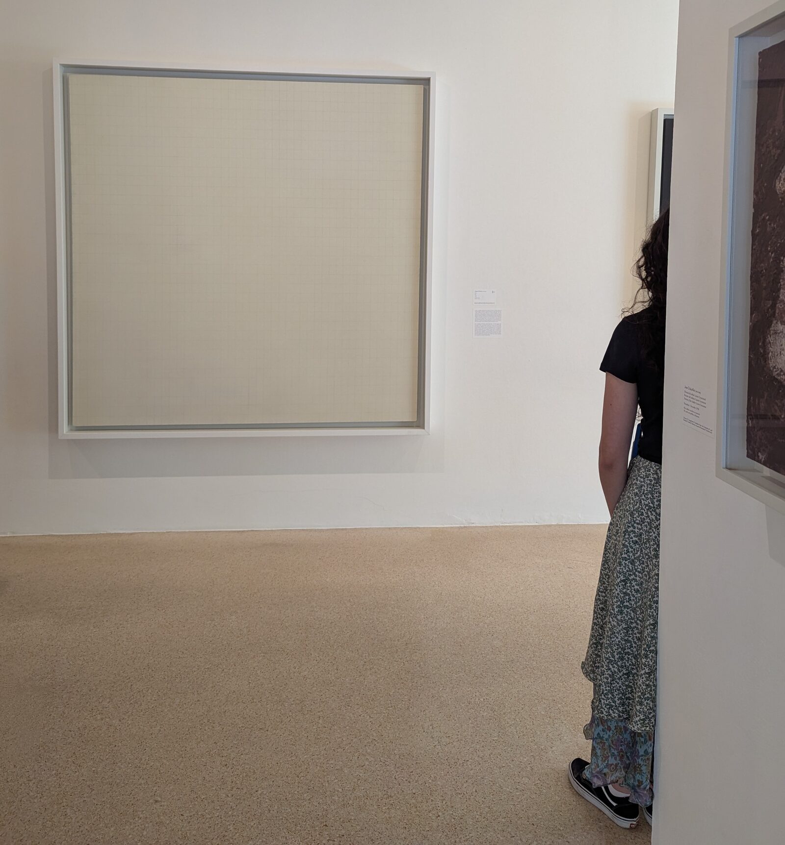 Peggy Guggenheim Collection : Other works push abstraction to the limit - this one looks like a simple math paper grid, yet it’s intriguingly titled 'Rose'