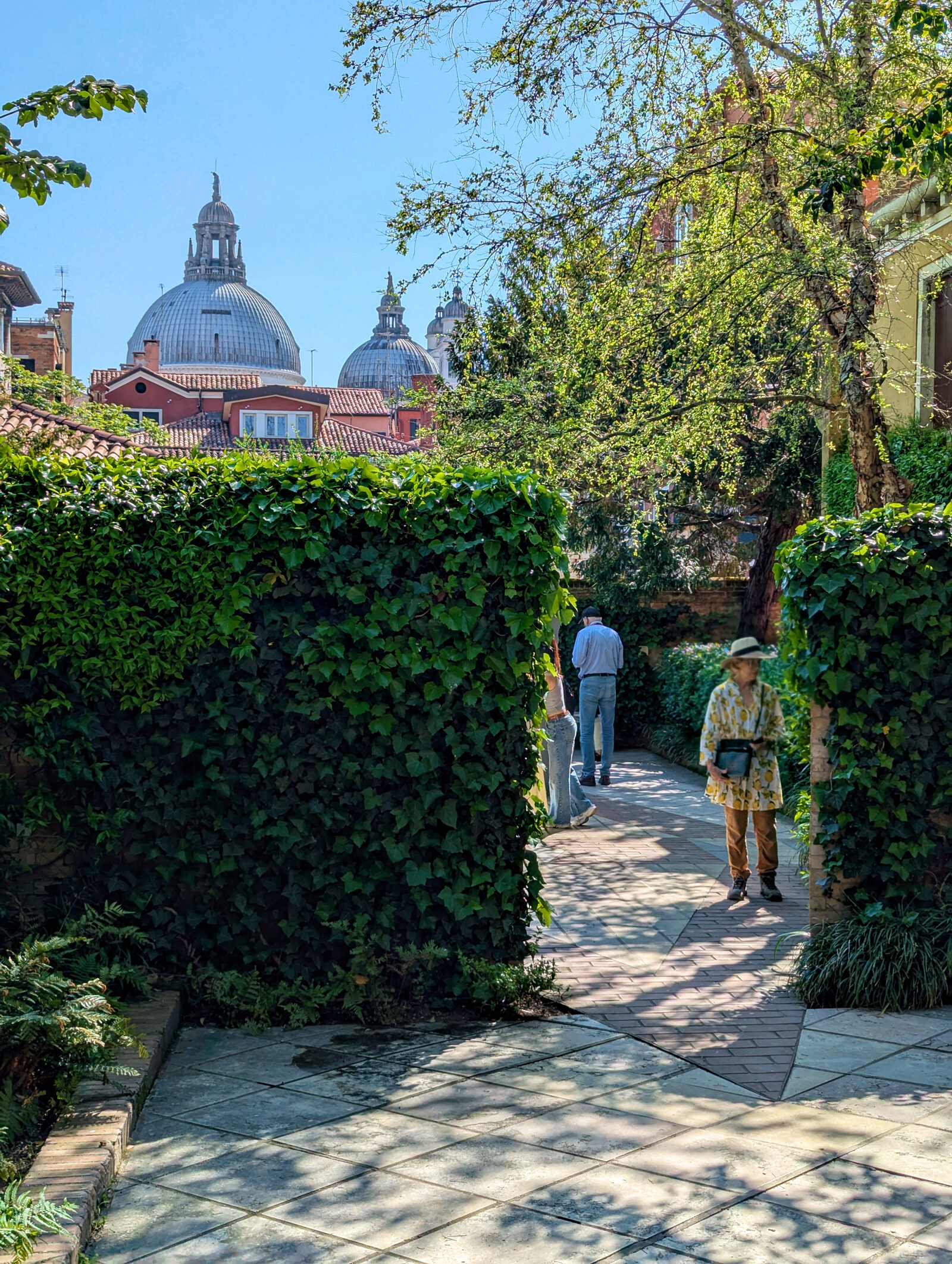 Peggy Guggenheim Collection : From the garden, you can spot the iconic domes of Santa Maria della Salute, offering a clear sense of your location within the city