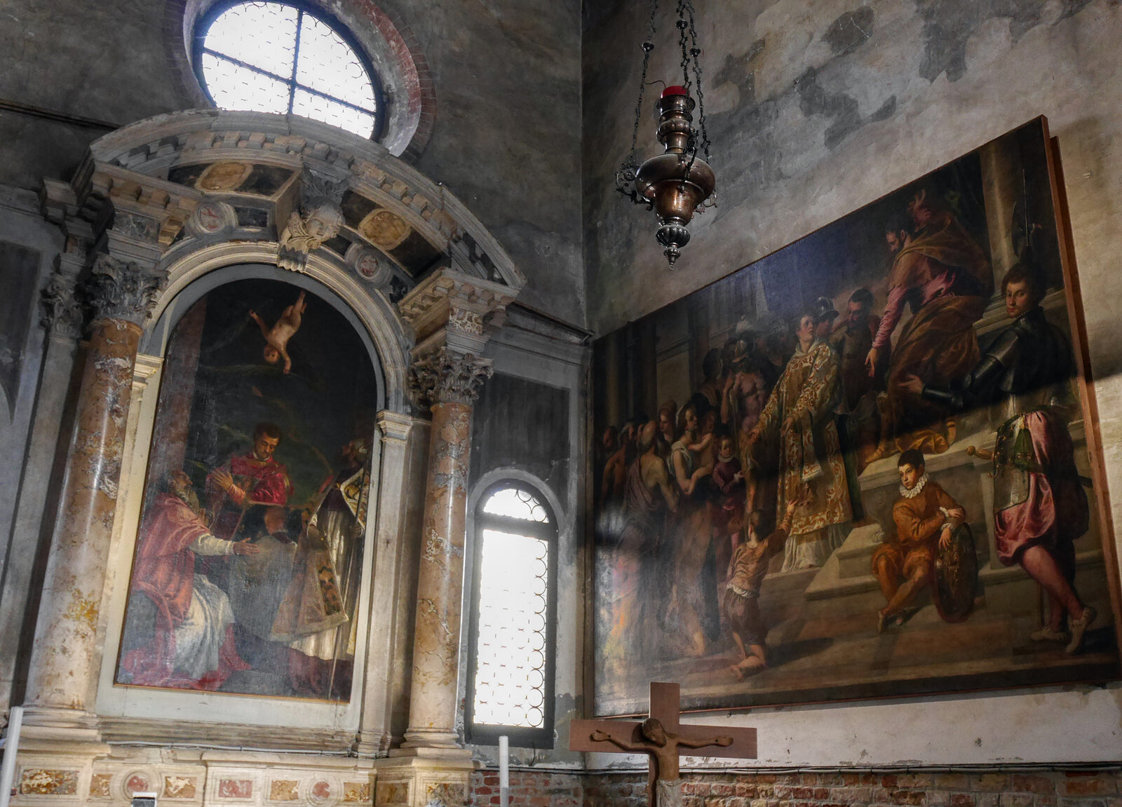 San Giacomo dall'Orio : Paintings on the left side of the nave