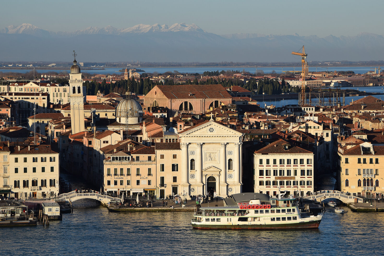 San Giorgio Maggiore : On rare occasions, the snow-capped Alps can be seen in the distance