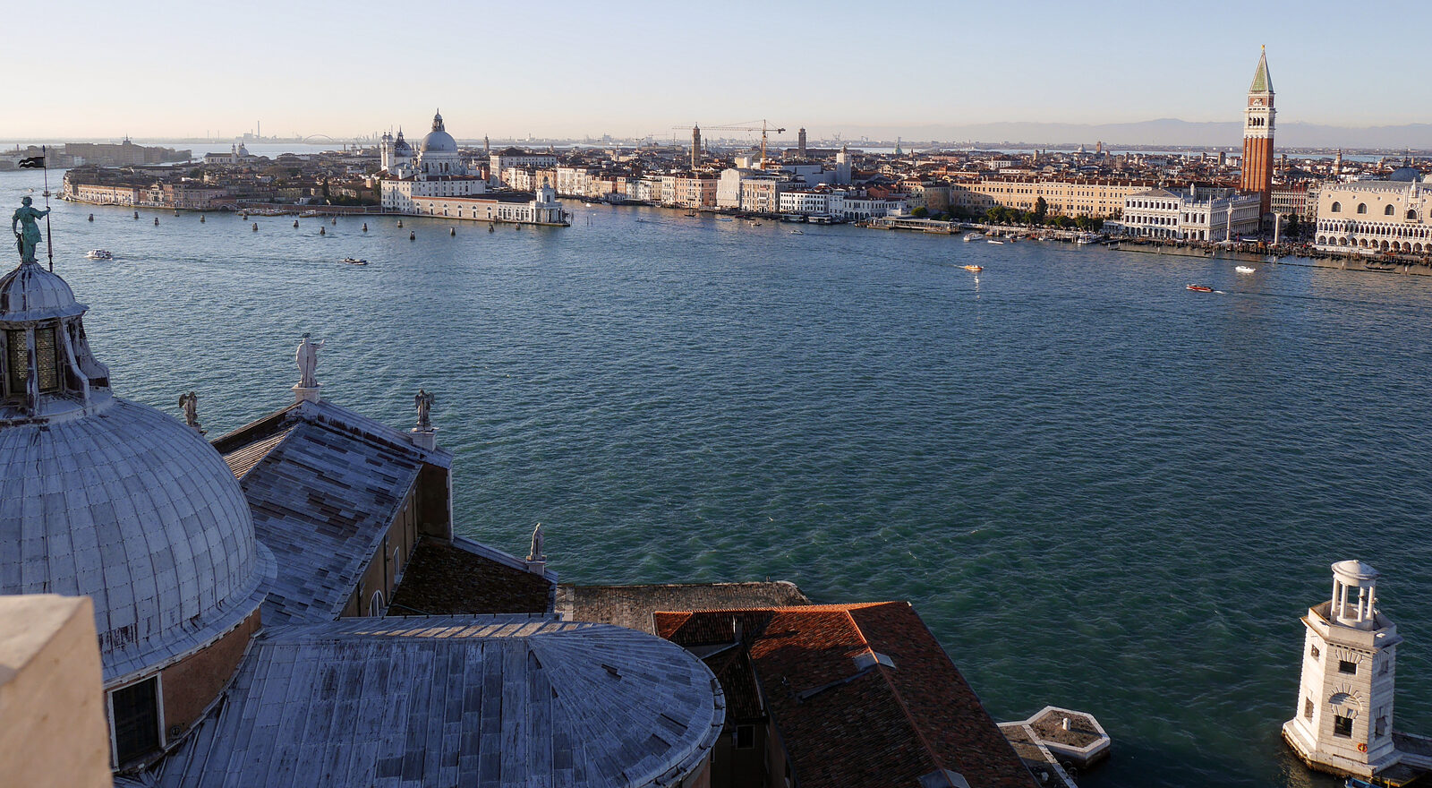 San Giorgio Maggiore : View towards the Venetian skyline