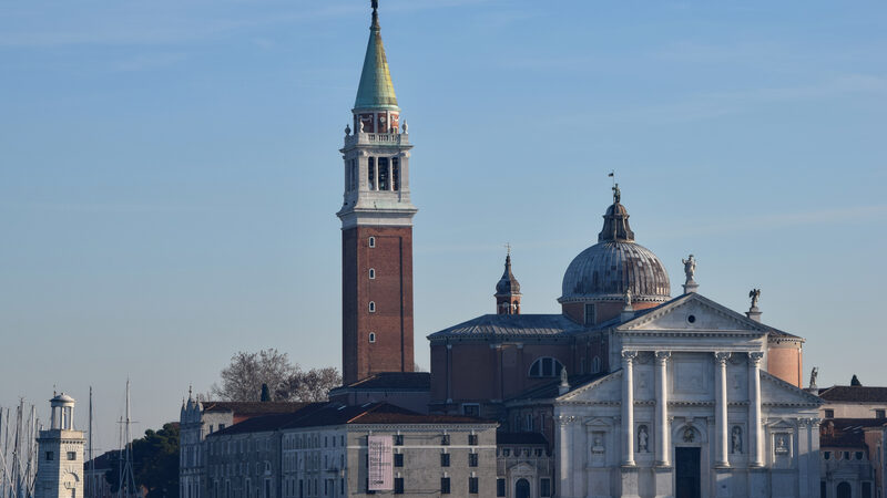 San Giorgio Maggiore : On its small island as seen from across the lagoon from Punta della Dogana