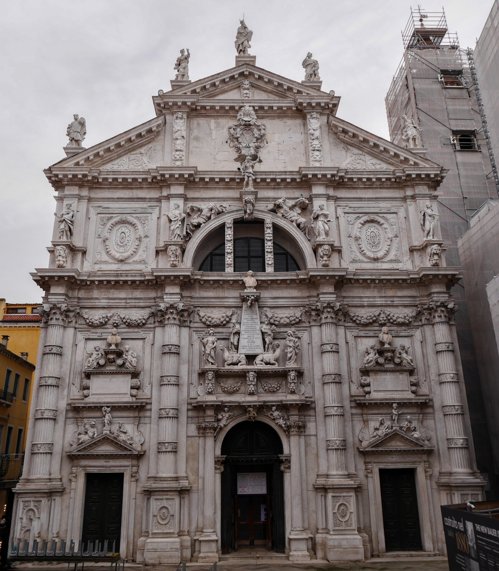 San Moise : The facade is deemed the most embellished in the city, with some Venetians finding it hideous, earning it a 'love to hate' reputation