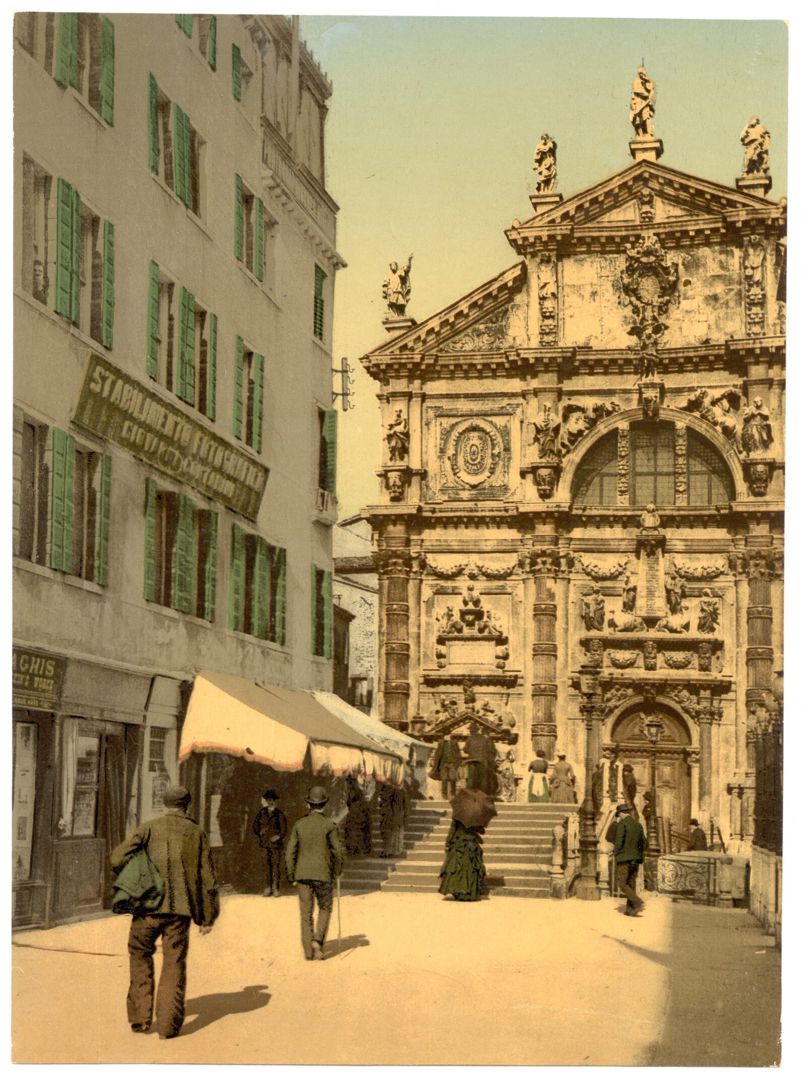 San Moise : A photograph from the late 19th century depicts the church unchanged, much like it appears today