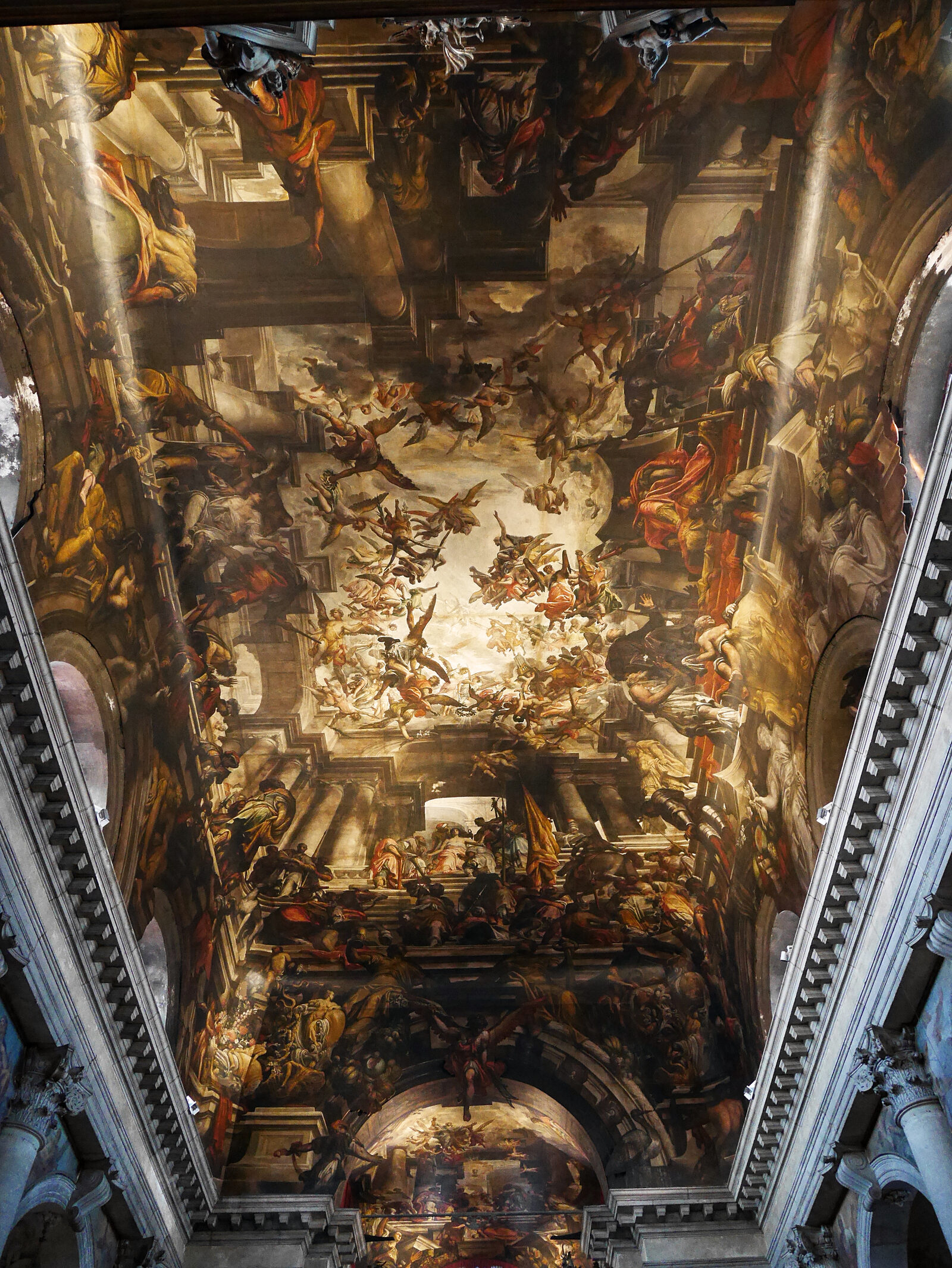 San Pantalon : The dramaic painting portrays the Martyrdom and Apotheosis of Saint Pantalon
