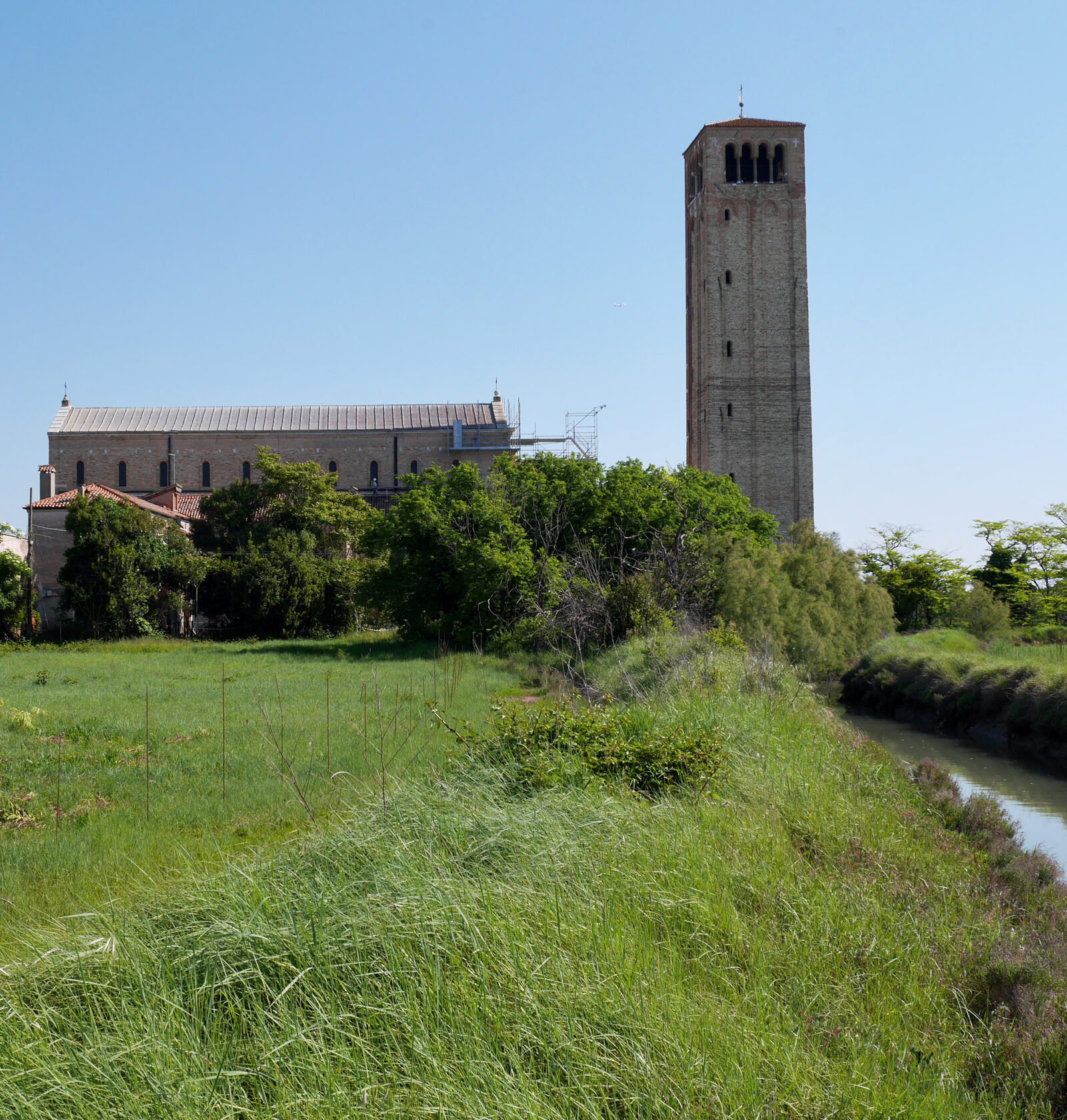 Santa Maria Assunta : It’s quite a contrast - after the narrow, crowded calli of Venice - to find a church standing alone in open, green, swampy terrain