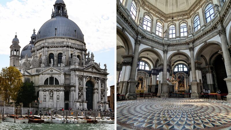 Santa Maria della Salute : A glimpse of the exterior and interior. Swipe through the gallery to explore in more detail.