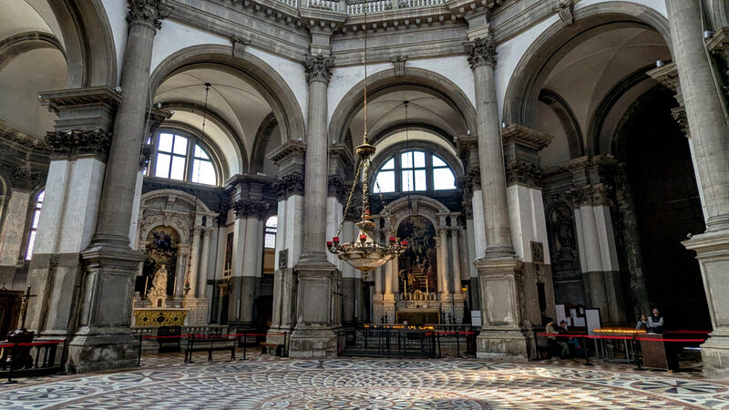 Santa Maria della Salute : But step inside, and you’ll find a surprisingly restrained interior — yet still impressive