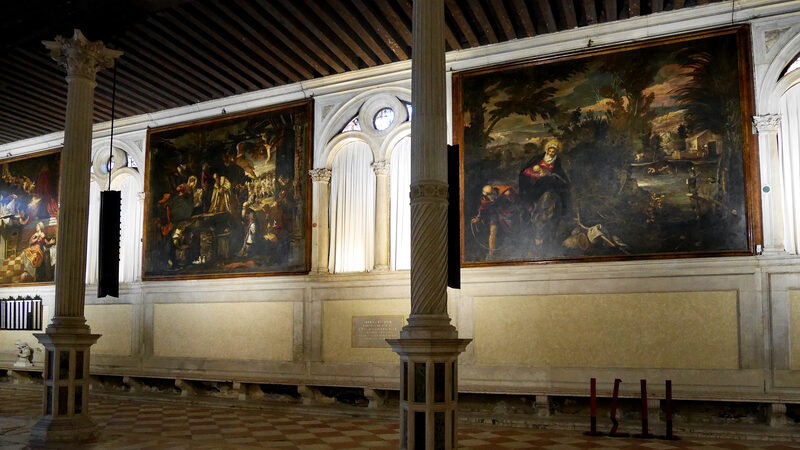 Scuola di San Rocco : The paintings here are Tintoretto's final works for the Scuola, completed between 1582 and 1587