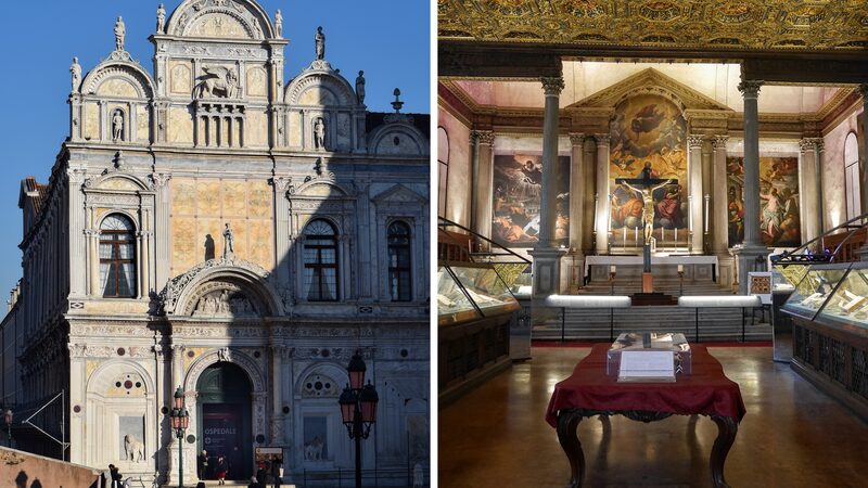 Scuola Grande di San Marco : The Scuola in a nutshell: A spectacular marble facade, a gilded Chapter Hall and a museum exploring the history of medicine
