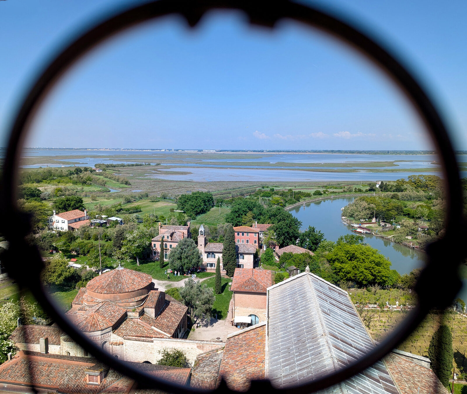 Torcello Belltower : Perhaps just use the round openings in the net