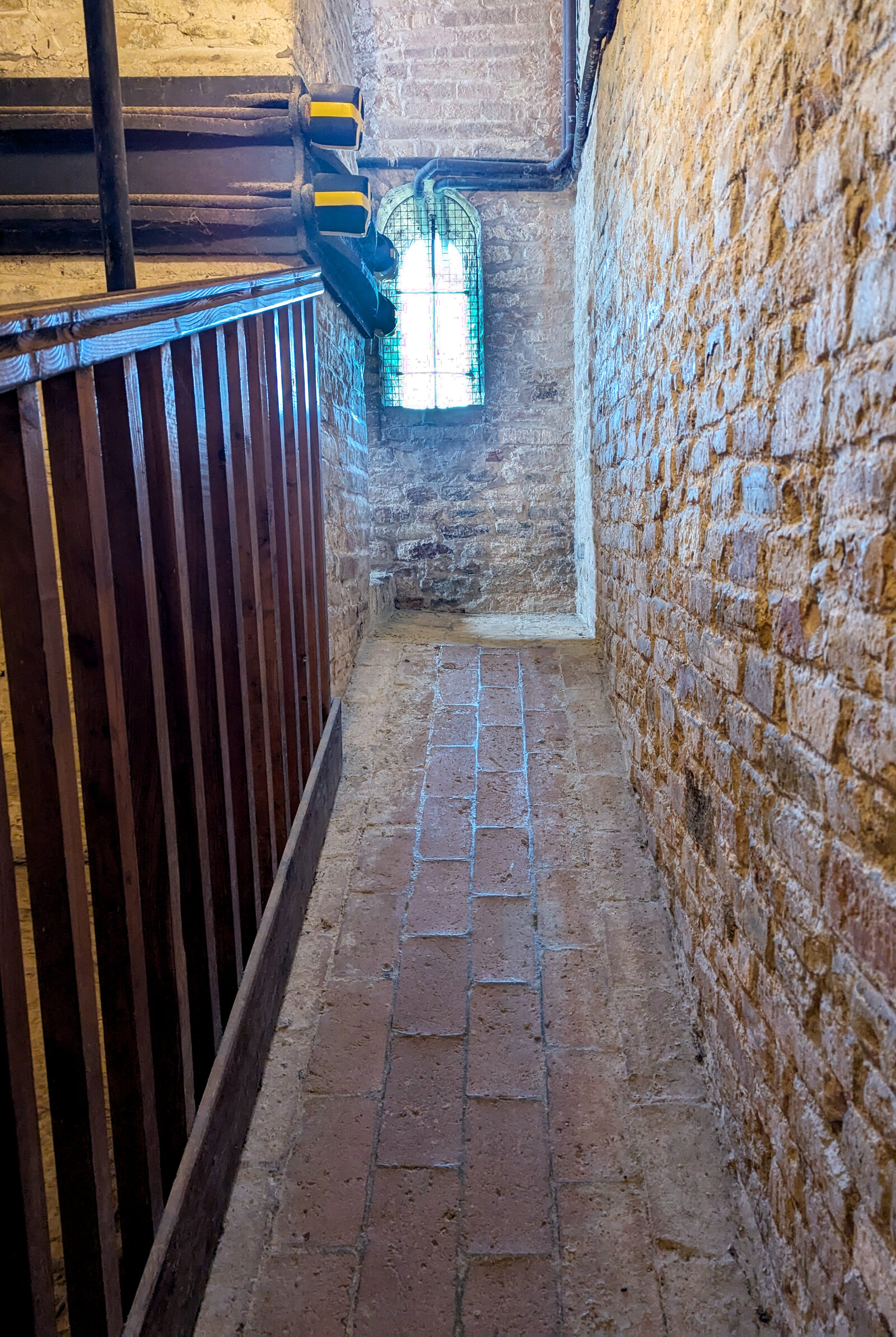 Torcello Belltower : Instead of stairs, an inclined ramp winds up along the inner perimeter of the tower