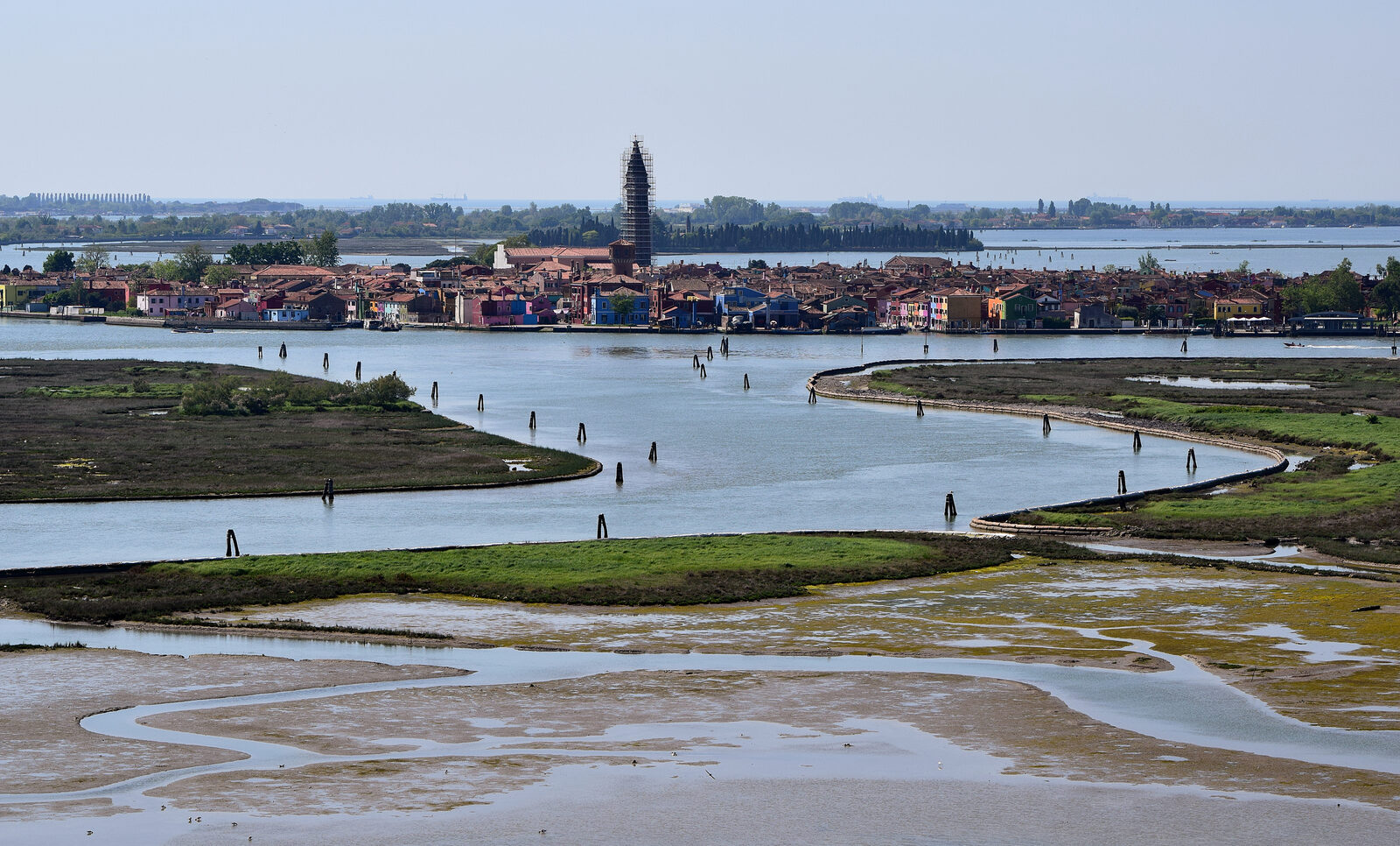 Torcello Belltower : And closer, Burano