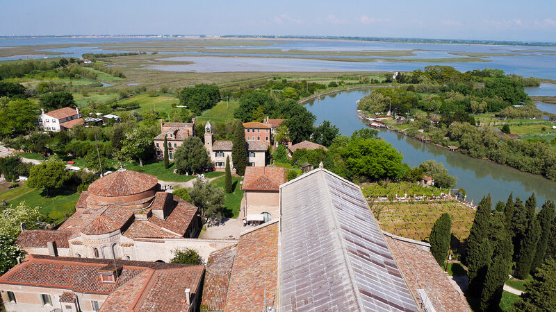 Torcello : You can see these remaining buildings from above when you climb Torcello Belltower. Beyond them, it’s mostly marshland.