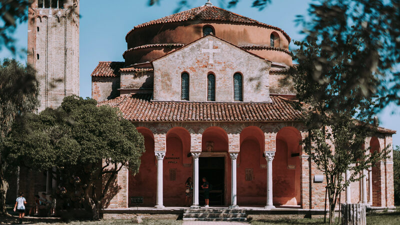 Torcello : Santa Fosca stands next to the oldest church in the lagoon: Santa Maria Assunta and its historic bell tower