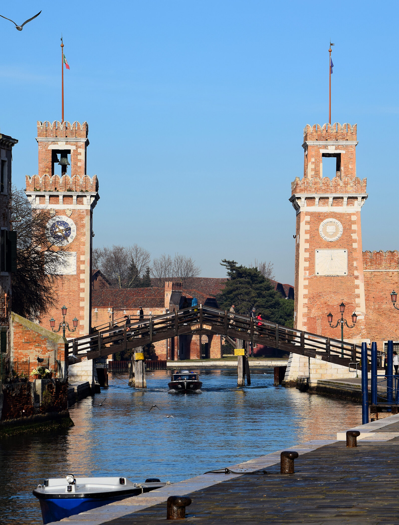 Venetian Arsenal : The canal connecting the main entrance to the lagoon